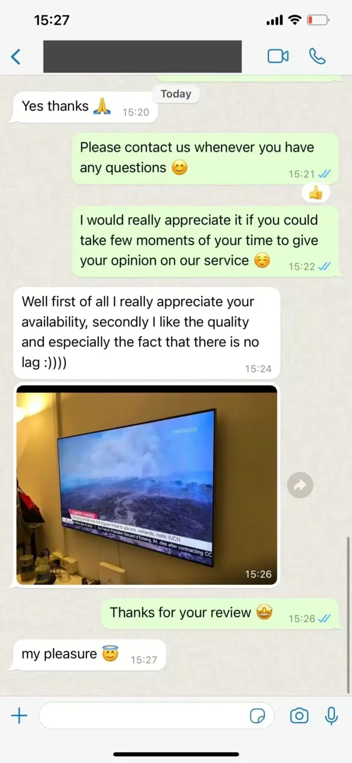 ReflexSat IPTV review by John D.